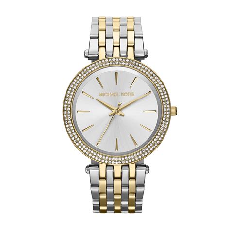 michael kors damen uhr gold silber|michael kors damenuhrn.